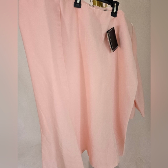 Bob Mackie Soft Pink Women's Blazer And Skirt Set 22W 24W NWT - Picture 9 of 15